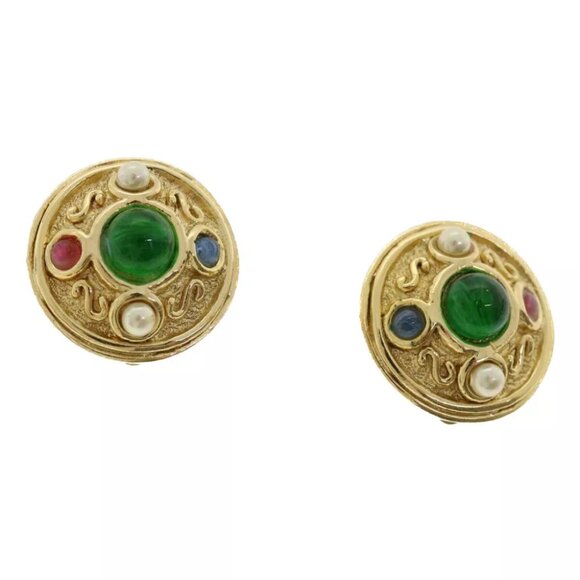 Christian Dior Earring metal Gold Auth am3562 - Picture 1 of 16